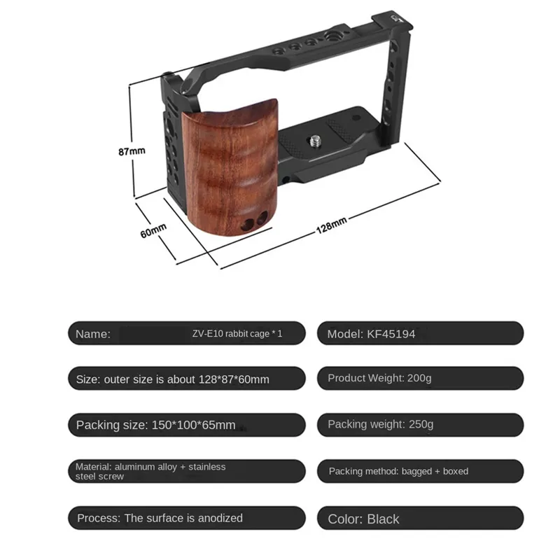 Protective cage camera Rig with Quick Release Plate...