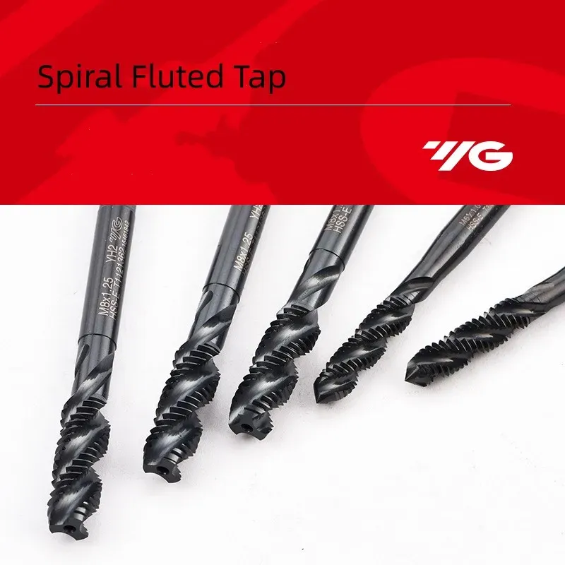 Metric HSS High Speed Steel Spiral Flute Machine Taps Set - Threading Taps For Holes Sizes M2 To M24