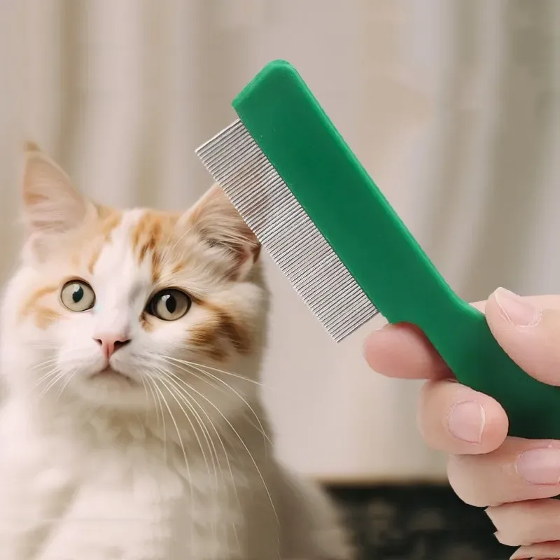 Cat Comb Massage Brush for Cats Steel Dense Combs for Cat Hair Cleaning Pet Grooming Dog Comb Pet Hair Remover Cat Accessories
