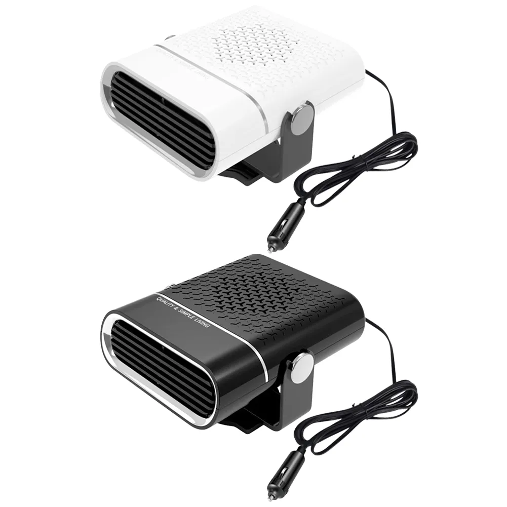 fan that plugs in cigarette lighter Wired Car Folding Fan, 12V Portable Auto Cooling Fan, 360 Rotatable Vehicle Strong Wind Electric Fan for Car, 2 Speeds Quiet Car Fans with The cigarette lighter plug comes with a built 12V Portable Car Heater Fan