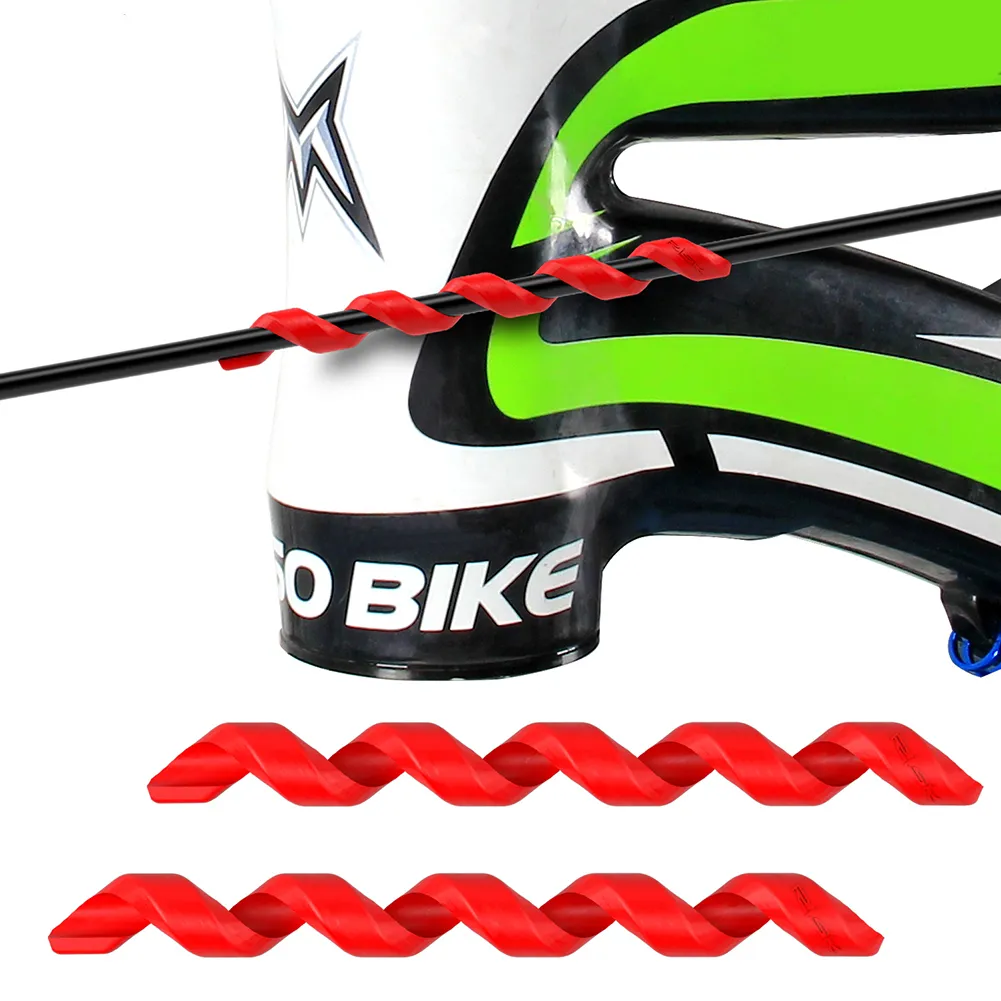 RISK Bike Brake Cable Housing Rubber MTB Bicycle Frame Spiral Protecter Cover Brake Line Shift Cable Sleeve Cycling Part 5 From 2 99 DHgate