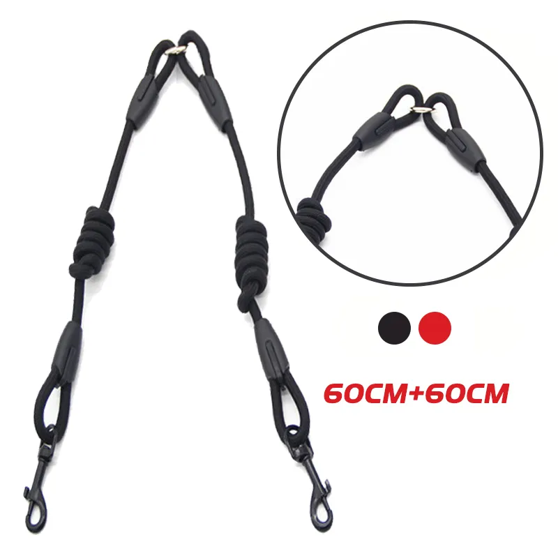 Dual Dog Leash Rope Way Couplers Pet Leash Belt Outdoor Walking