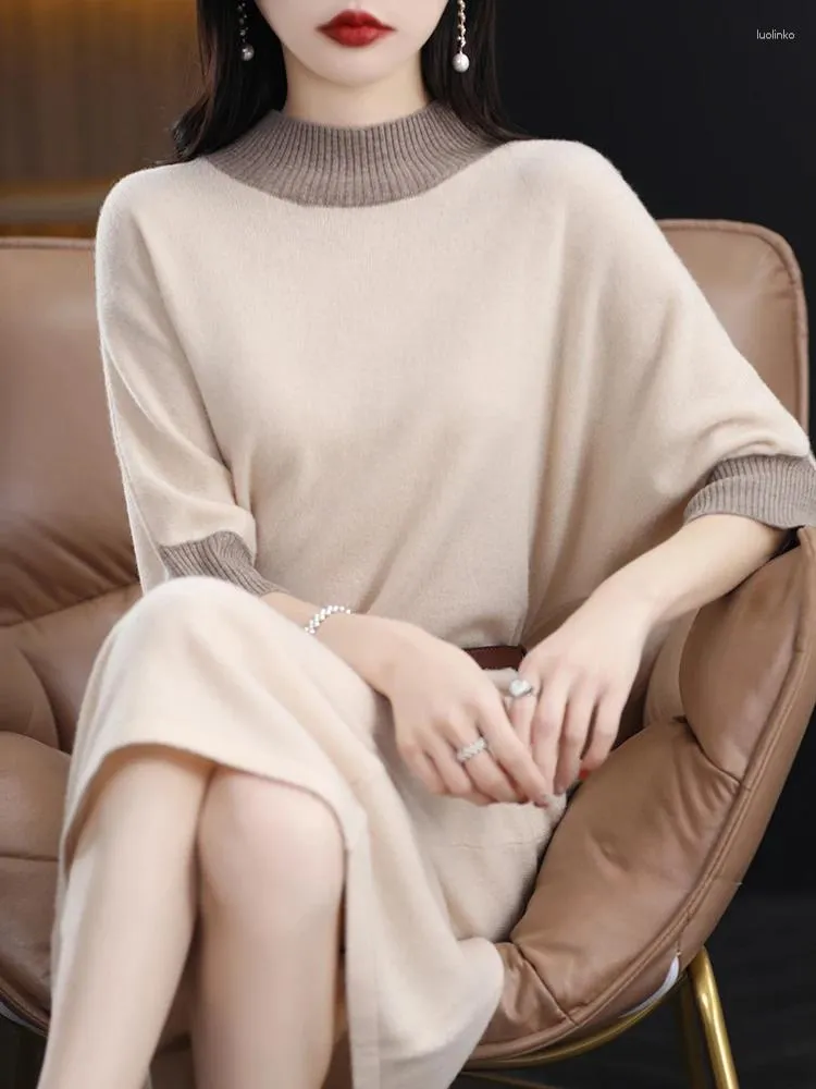 open lace back dress Wool Crepe Gold Metal Embroidery Detail Dress