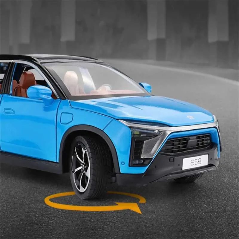 1 24 Scale NIO ES8 Alloy Diecast Model Cars Amazon New Energy Electric Vehicle With Sound And Light Effects Perfect Childrens Toy Gift From Wangcai03 19.51 DHgate.Com