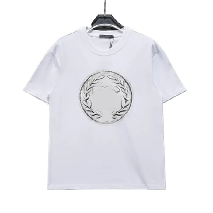 2022 Summer en vrac Round Collar Mens Designer T-shirt Brands Fashion Marques Femmes Loose-t-shirt Luxury Couples Street Hip Hop Hop Short Tshirt Taille M-3XL 60