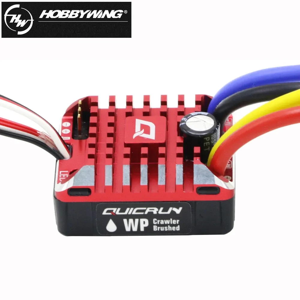 INJORA Regolatore Di Velocità Brushed 480A Impermeabile Per RC Crawler – 6V/3A BEC, Compatibile 1:10 SCX10, D90, Traxxas, Tamiya