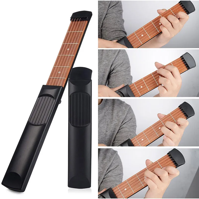 Portable Pocket Guitar 6 Fret Trainer for Beginner String Chord Exercises