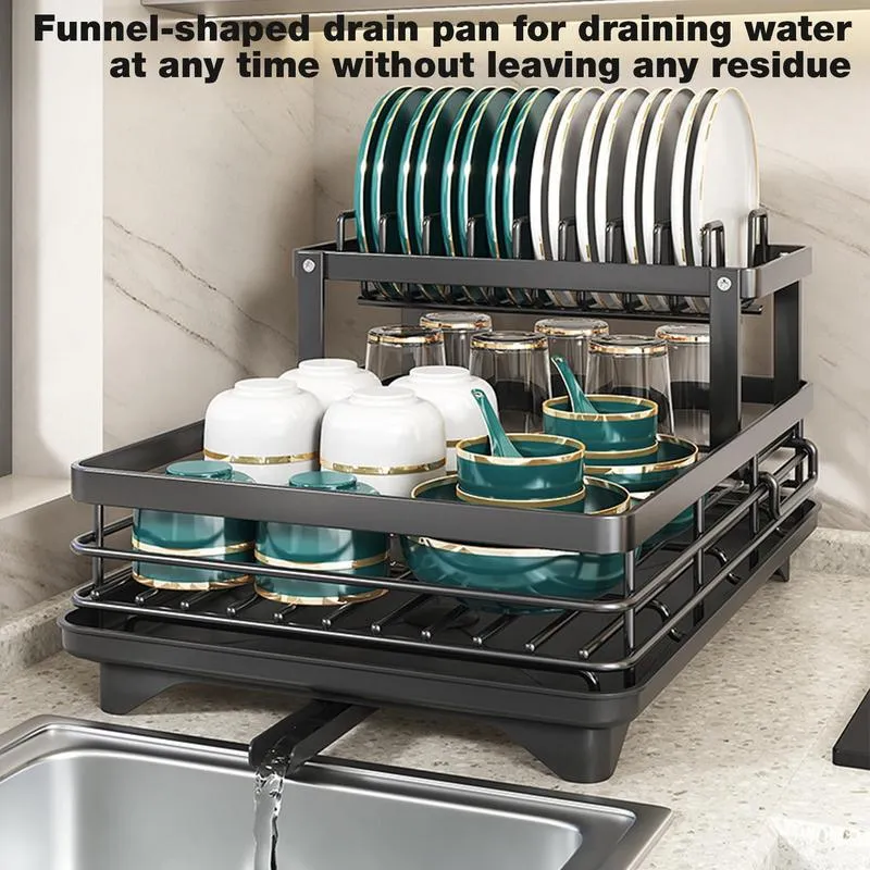 Over The Sink Dish Drying Rack, Rustproof Stainless Steel Kitchen