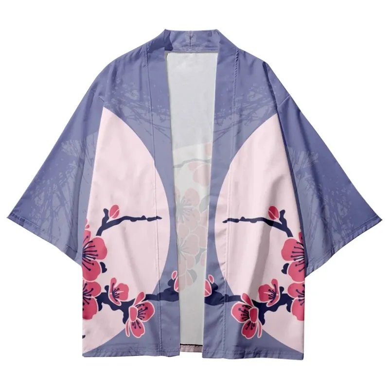 Japanese Flower Print Kimono Cardigan bomber jacket for Kids