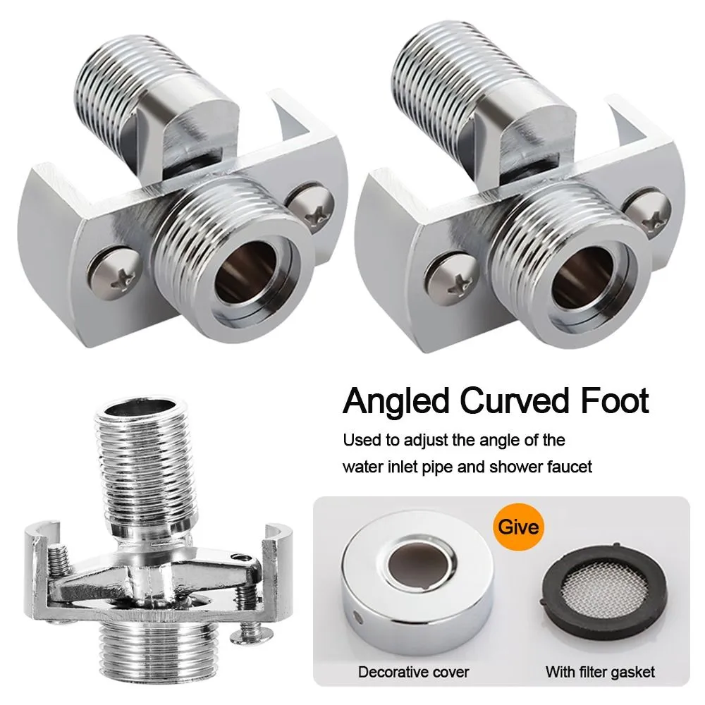 2Pcs Curved Foot Elbow Accessories For Bathtub Faucet Leak
