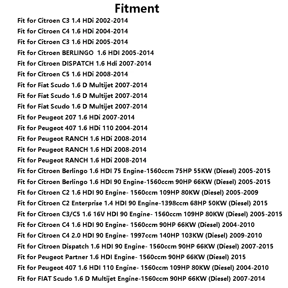 Sensore Pressione Carburante 9655465480 Per Peugeot, Citroen, Fiat - Compatibile Con Modelli Diesel 1.4/1.6/2.0 HDi