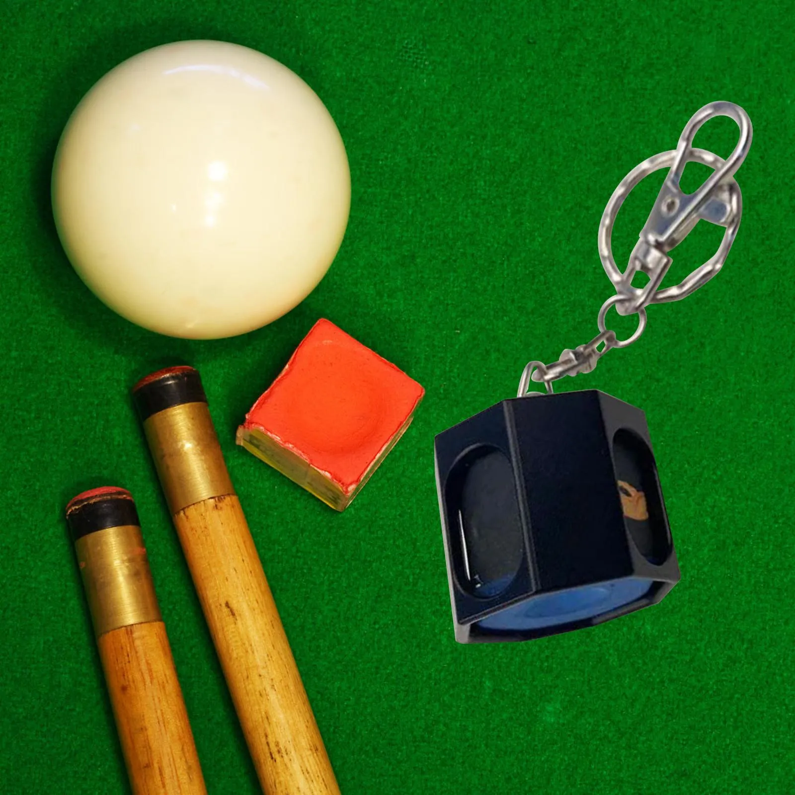 Queilt Billiards Snooker Pool Cue Chalk Holder Retractable Drawing Belt Clip Snooker Practical Tool