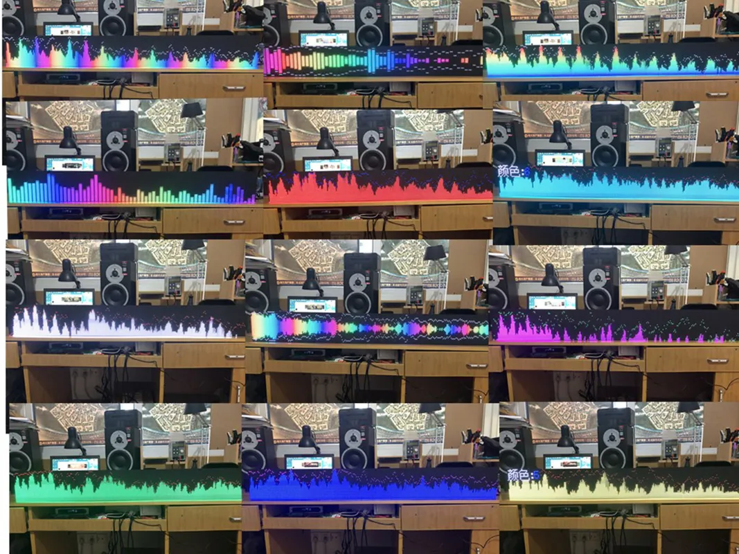 AS1000 P4 P5 Screen Music Spectrum Analyzer RGB CAR LED Audio Level ...