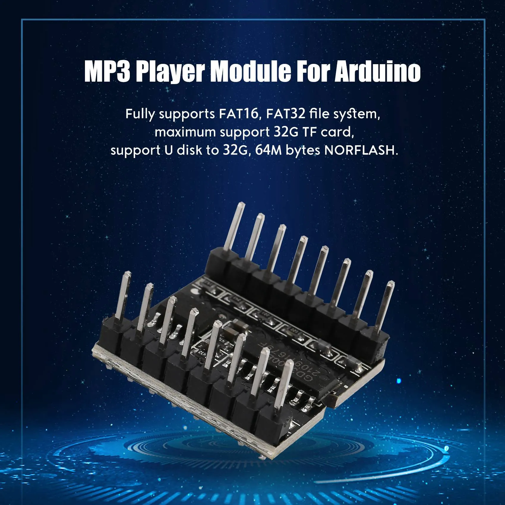 DFPlayer Mini MP3 Player Module For Arduino Black: MP3 Module Arduino ...