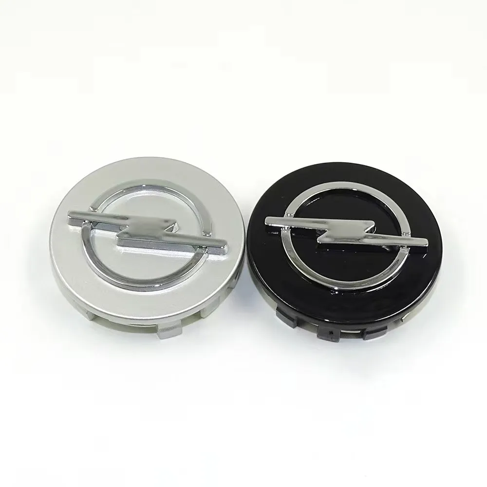 DHgate 4 Pack 58 64mm Glossy Black Car Wheel Center Cap Hub Emblem Decals for Opel Astra Zafira Corsa Mokka Automobiles Motorcycles