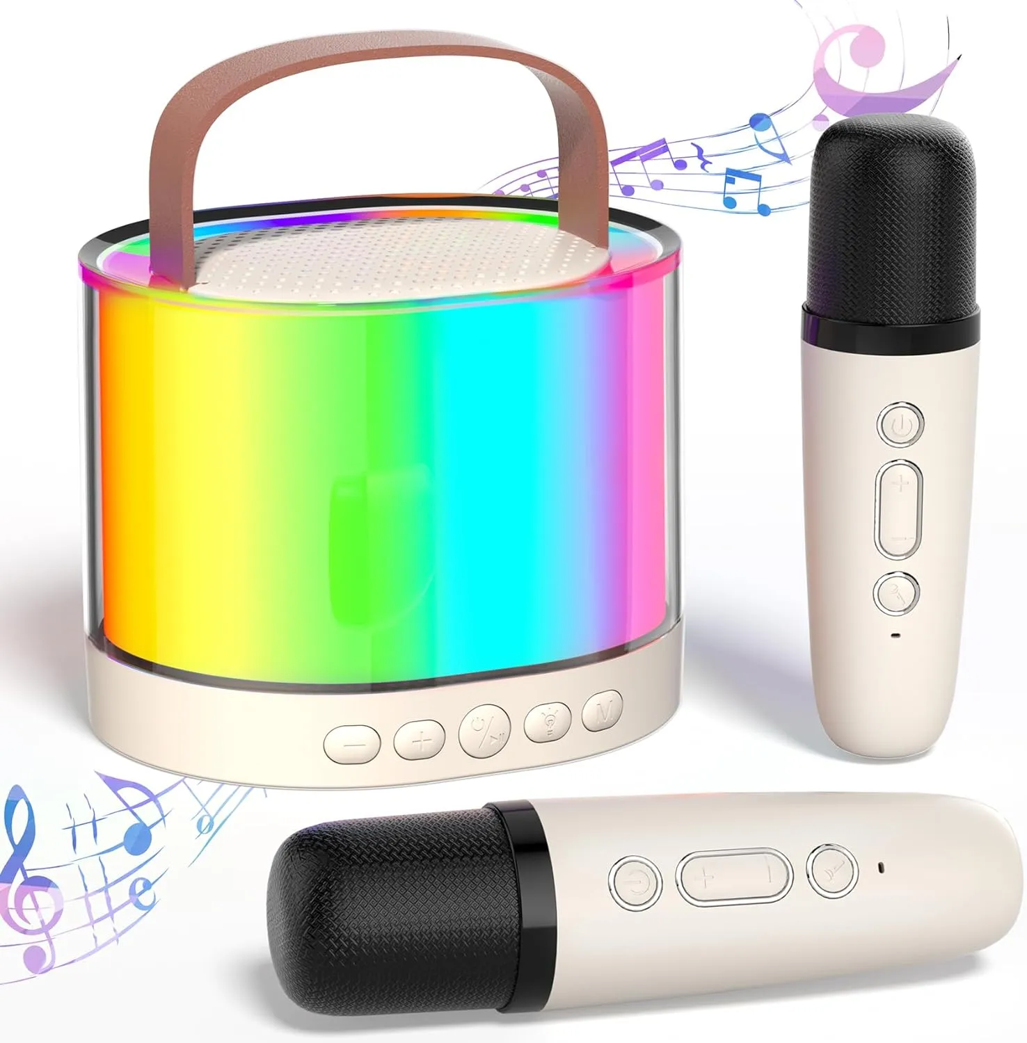 Portable Bluetooth Karaoke Speaker with Microphone, Mini Wireless ...