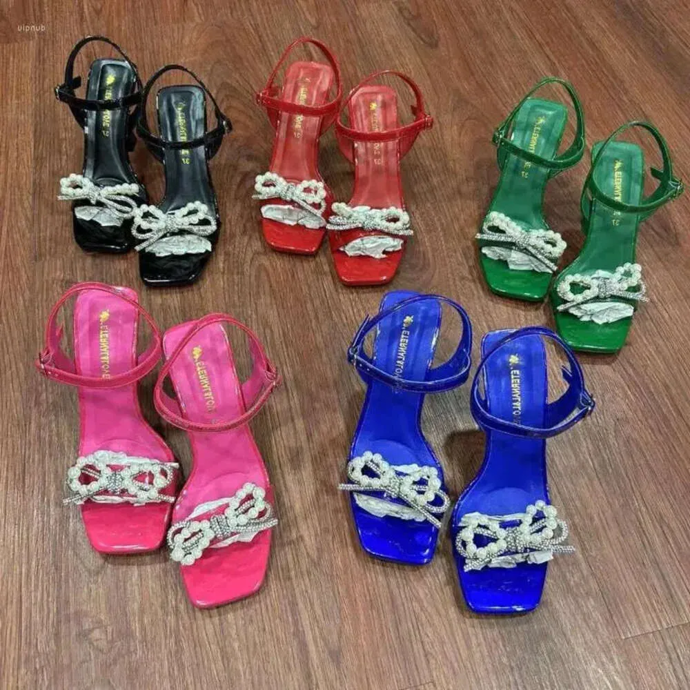 Pearl Bow High Heel Sandals