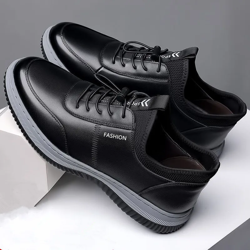 Bulk Leisure Sports Leather Shoes For Men Breathable Soft 