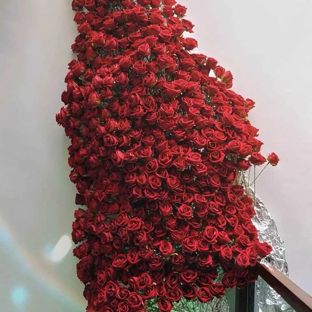 DHgate.com:2024 Artificial Velvet Rose Bouquet - 20 Pcs Home