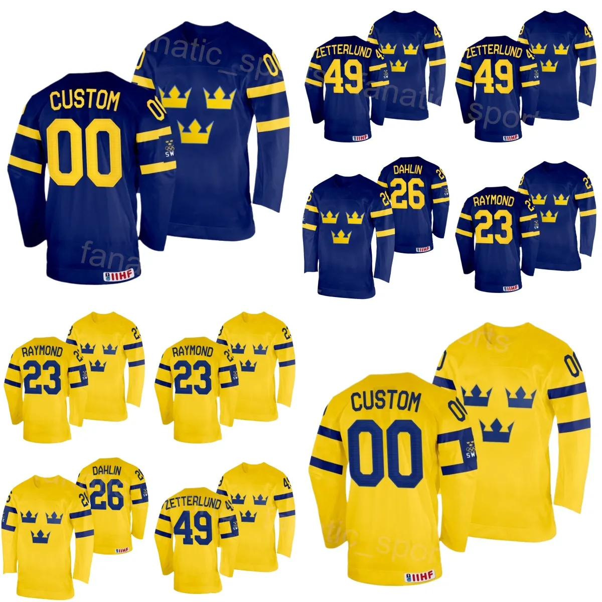 Euro Hockey Swedish Hockey League Jerseys Custom Made Unique Ice