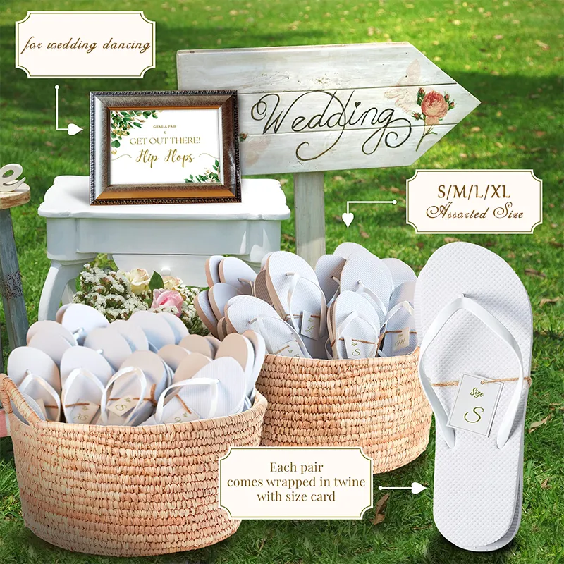 Bulk Hotel Spa Wedding Sandals Ballerina Slippers For Women 24 With Size Favors For Guests From Yichu02 58.41 DHgate.Com