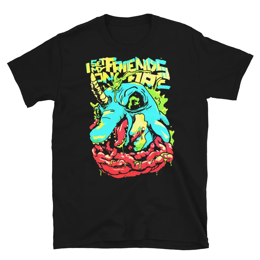 Toxic Narwhal Post Hardcore Band T Shirt I Set My Friends On Fire