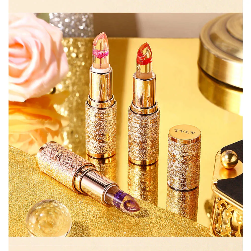 DHgate.com:Crystal Color Changing Flower Petal Lipstick Set, Natural  Moisturizing and Long-Lasting Non-Stick Lipstick for All-Day Wear:Health &  Beauty