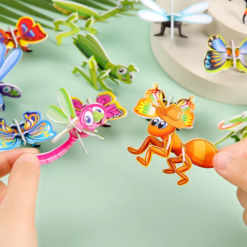 Childrens 3D Puzzles Animal Foam 3D Puzzles Educational Toys For Kids ...