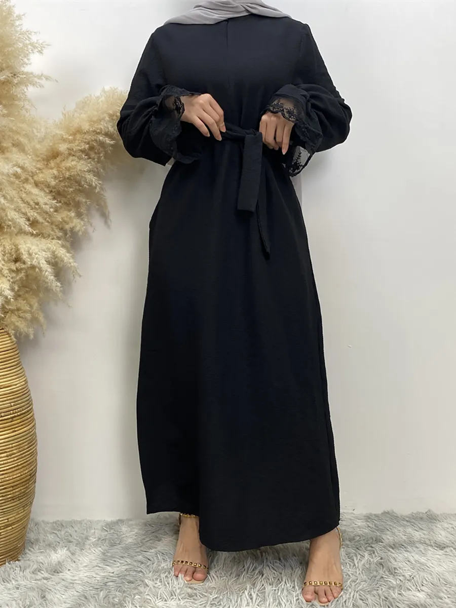 chinese dress ladies Abaya Dress for Muslim Women Maxi Long Sleeve Casual Dresses Zip Up Kaftan  Dresses Dubai Islamic Dress Ramadan Eid Prayer Clothes Middle East Arabian  Robe Formal Wedding Gowns Black S at Amazon main image 0