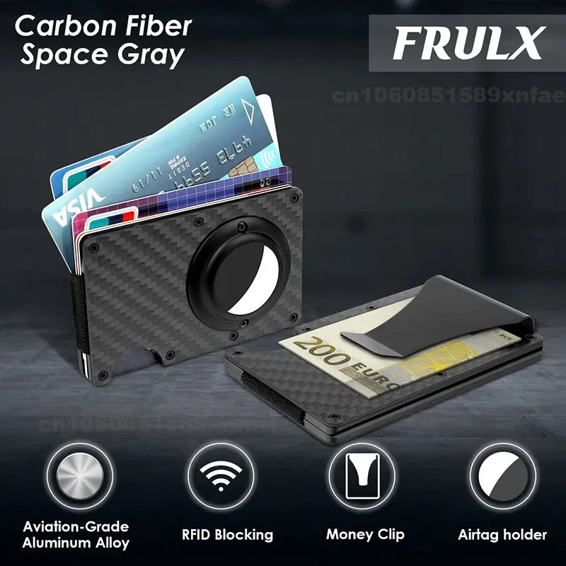 Minimalist Carbon Fiber Wallet - RFID Blocking Slim Wallet, Tactical Money Clip, Credit Card Holder - Secure & Stylish from Card Holders - price 27.92