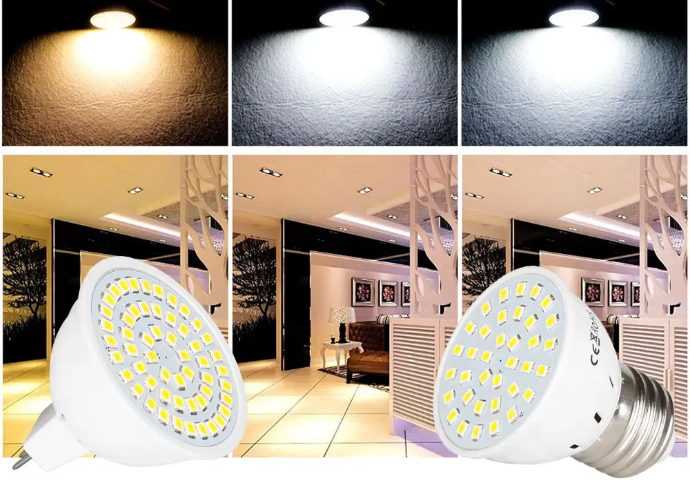 DHgate High Power LED Spotlight Bulbs for Indoor Outdoor Use 3W 5W 7W E27 MR16 GU10 Base Grow Plant Lights Home Garden