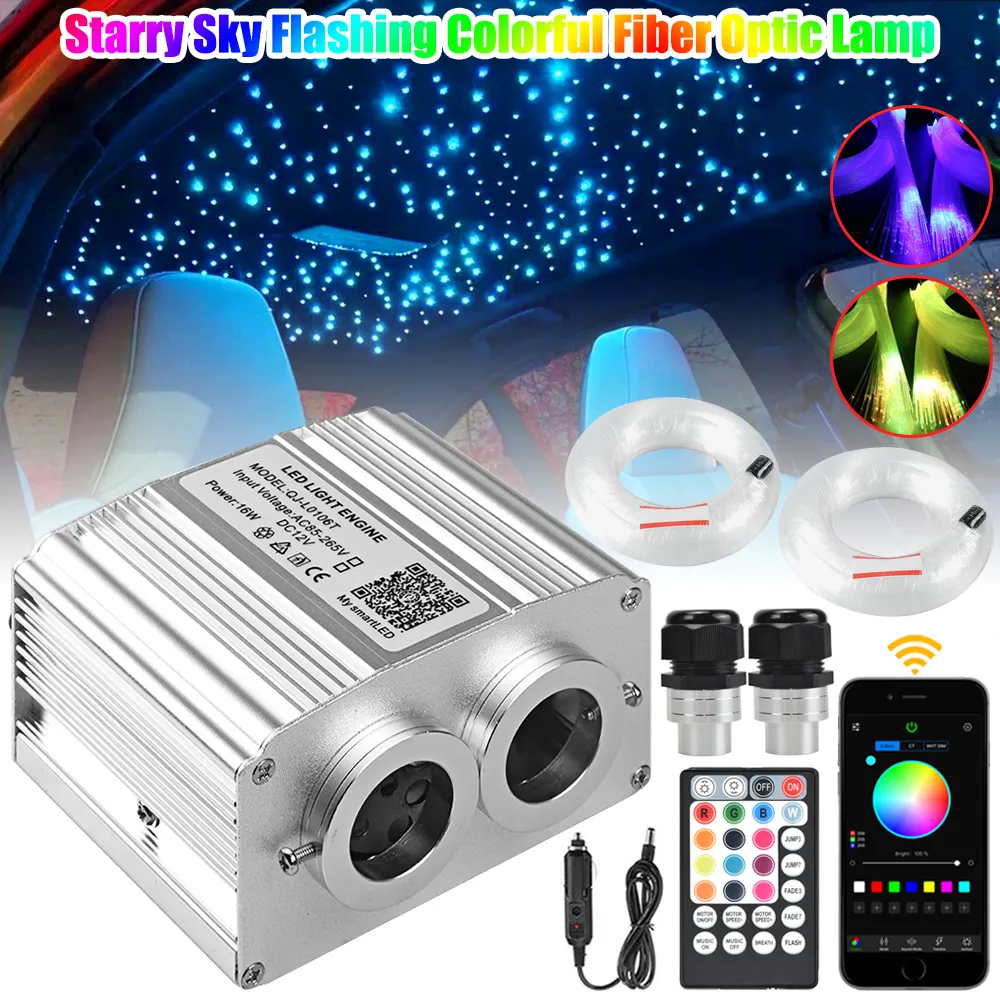 16w rgbw fiber optic light on sale