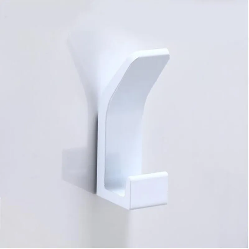 Aluminum Alloy Black Robe Hook Wall Hook Self Adhesive Rustproof Towel ...