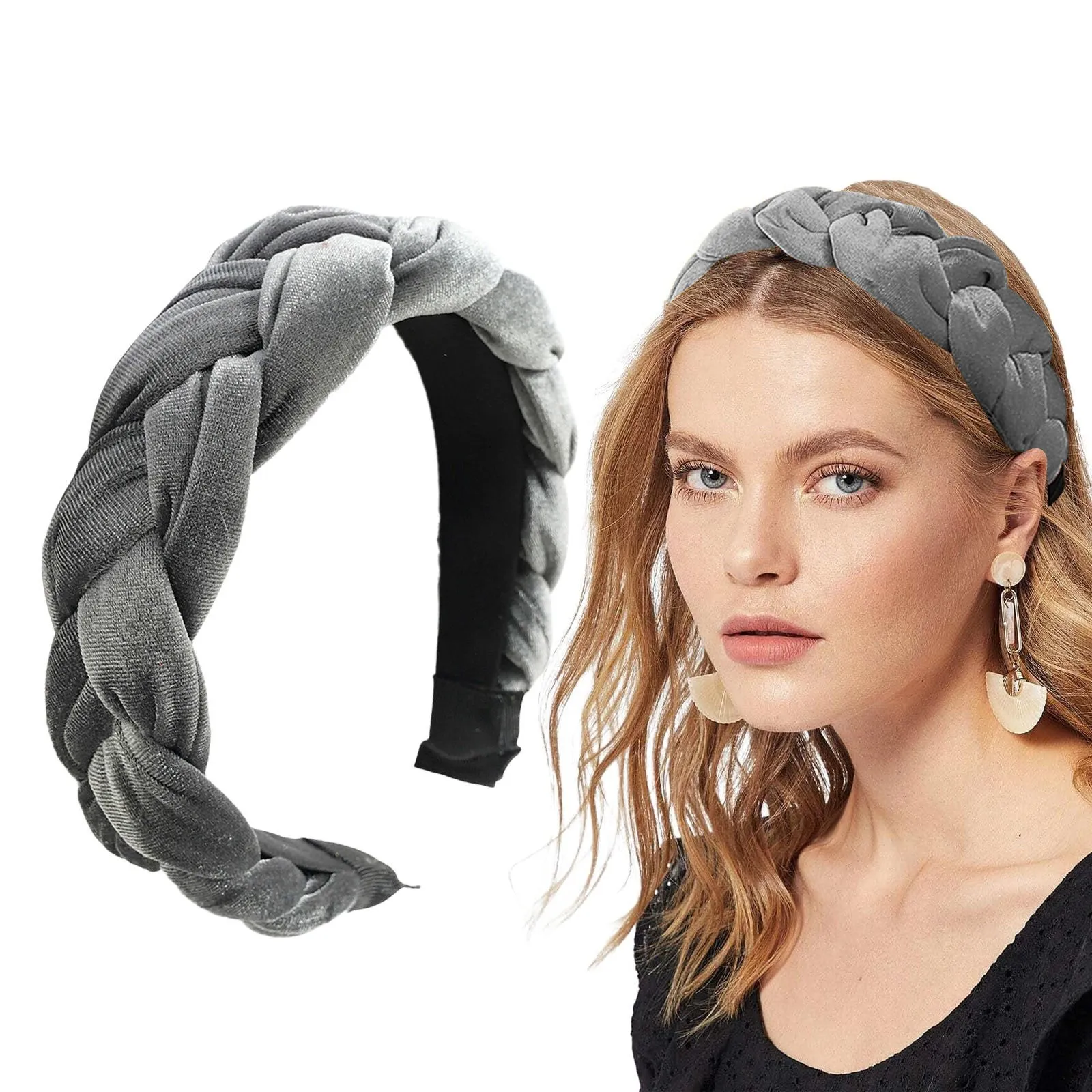 Vibrant Braided Wide Headband Braided headband - Headband Store main image 4
