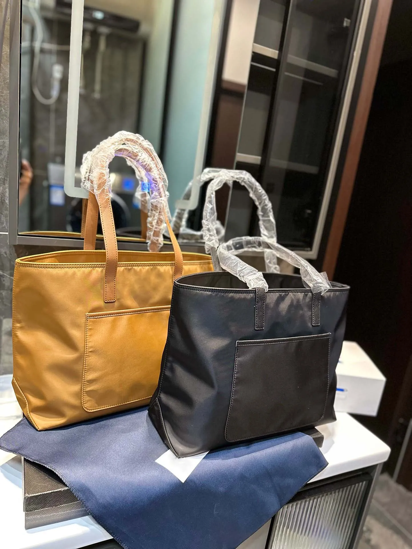Waterproof nylon tote bag deals