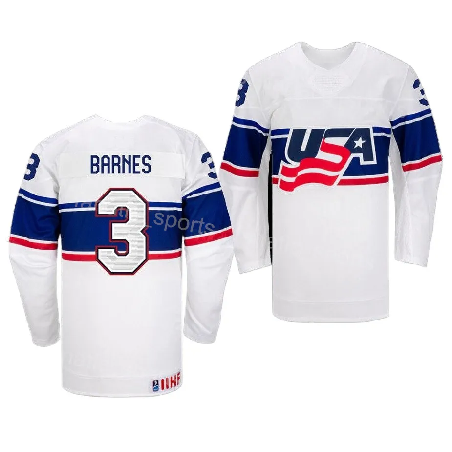 IIHF Ice Hockey World Championship USA Jersey Sanderson Nedeljkovic Vlasic Tkachuk Nelson Caufield