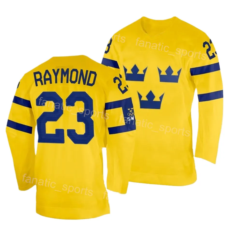 Team Sweden 2024 IIHF Jersey Kempe Eriksson Ek Raymond Dahlin Pettersson Holmberg
