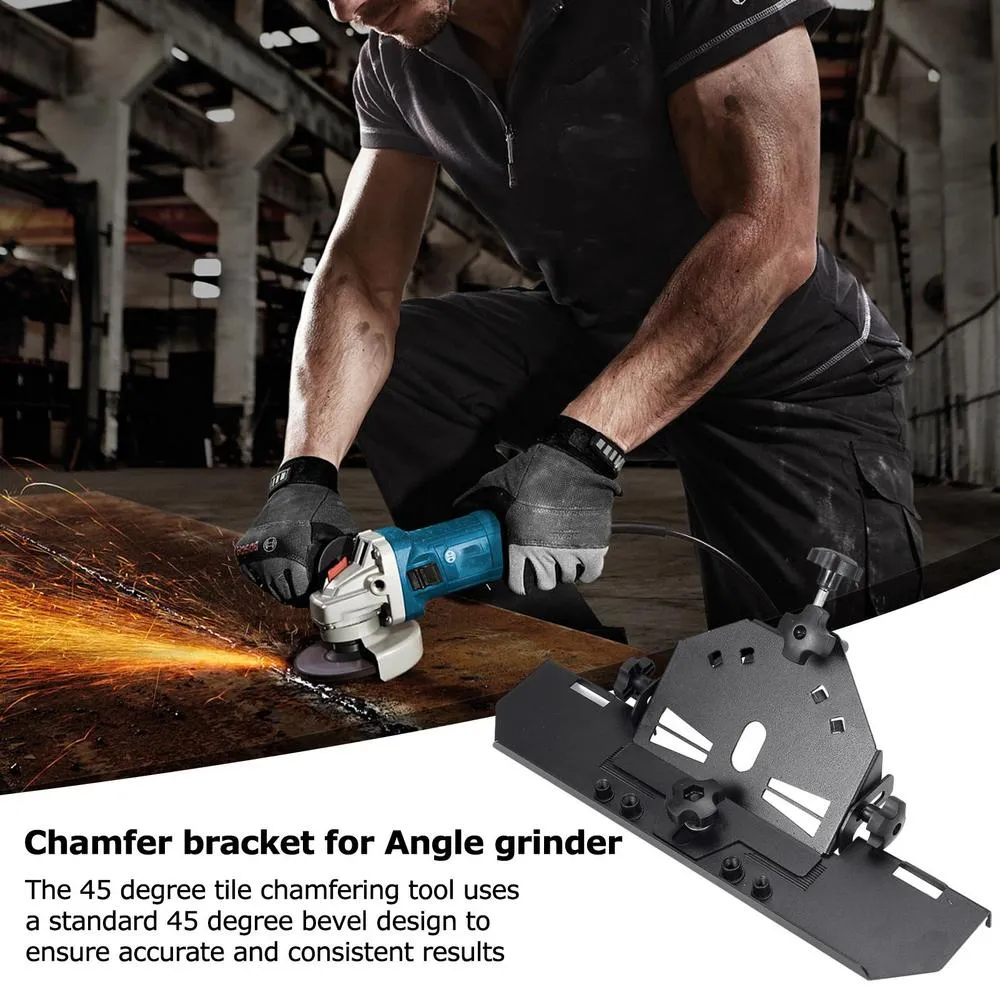 Masterspec Angle Grinder Stand Holder Bench Support Bracket 100 125mm