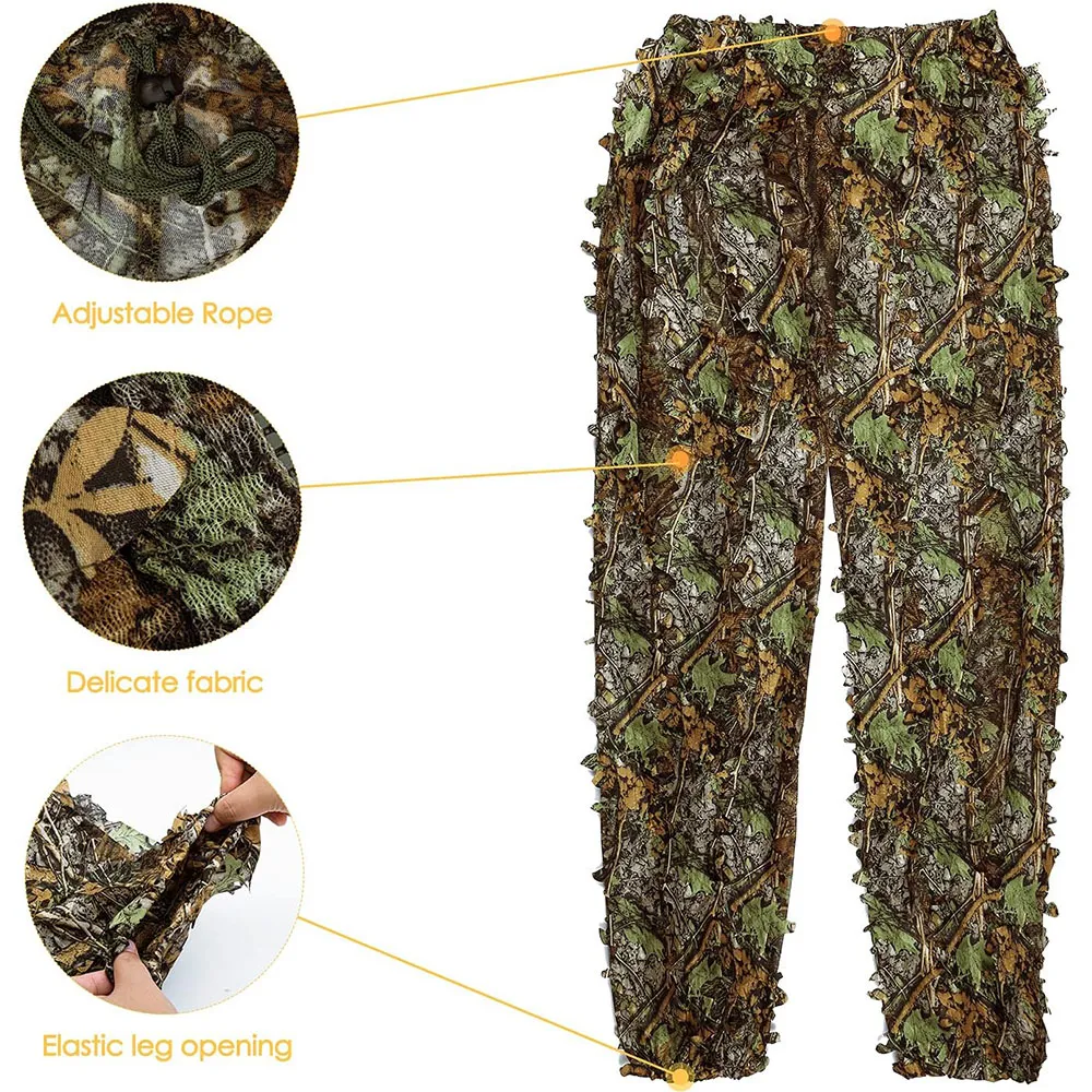 Hunting Accessories LYLPYHDP Ghillie Suit, Kids Adult 3D Leafy