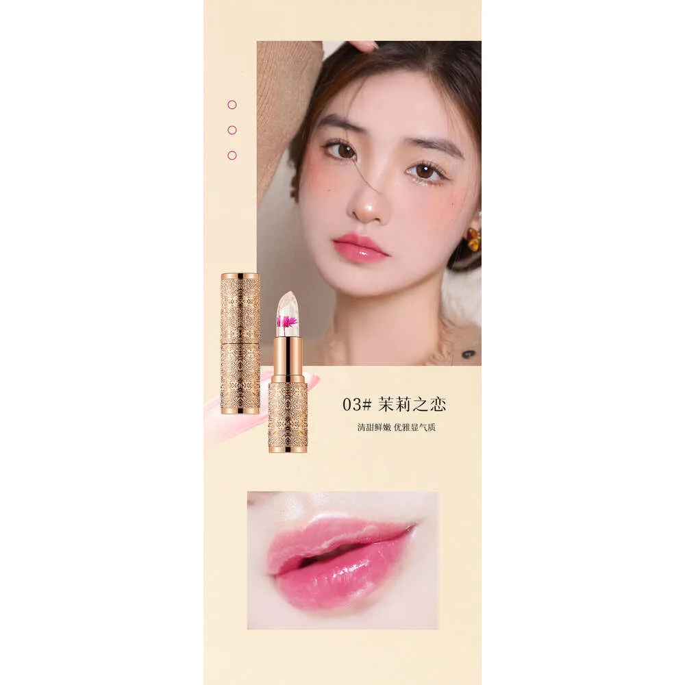 DHgate.com:Crystal Color Changing Flower Petal Lipstick Set, Natural  Moisturizing and Long-Lasting Non-Stick Lipstick for All-Day Wear:Health &  Beauty