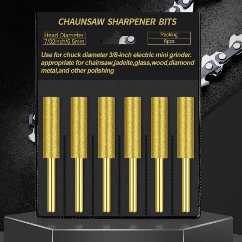 DHgate.com:6pcs Chainsaw Sharpening Stone Set - Diamond Grinding Bits ...