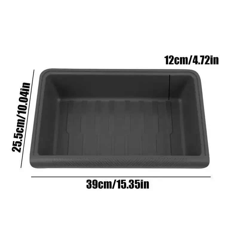 thumbnail image 2 of AUTOGOODY Under Seat Storage Tray For Tesla Model Y - Double-Sided Felt Organizer Box 2 of 4