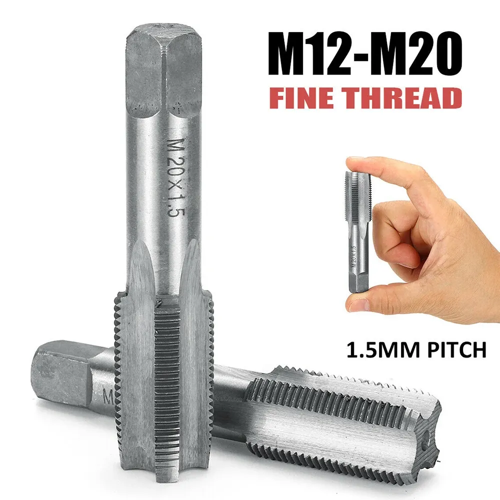 Right Screw Taps Straight Fluted Fine Thread Metric Hand Tap Drill ...