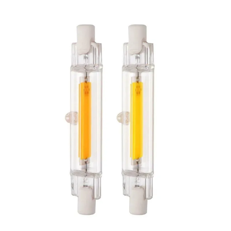 Kısılabilir LED R7S cam tüp COB 78MM 15W 118MM 40W R7S mısır lambası J78 J118 ye Kısılabilir LED R7S cam tüp COB 78MM 15W 118MM 40W R7S mısır lambası J78 J118 ye