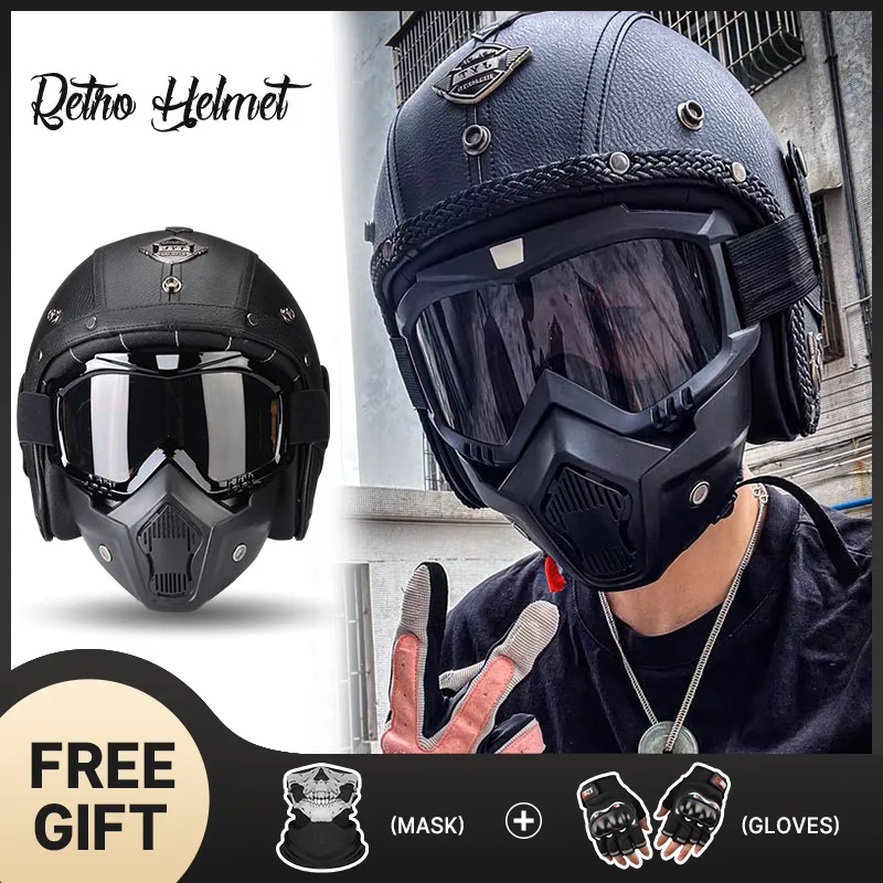 PU Leather Retro Motorbike 3/4 Open Face Motorcycle... From Ddmyapr, $91.95  | DHgate.Com