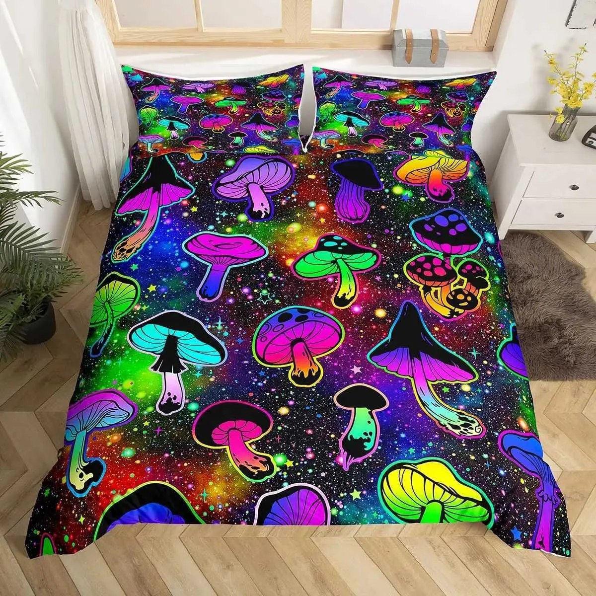 スーパーセール タイムセール 時間 DHgate.com:Vibrant 1-2 with Set Bedding Quilt Twin Mushroom ワンピース