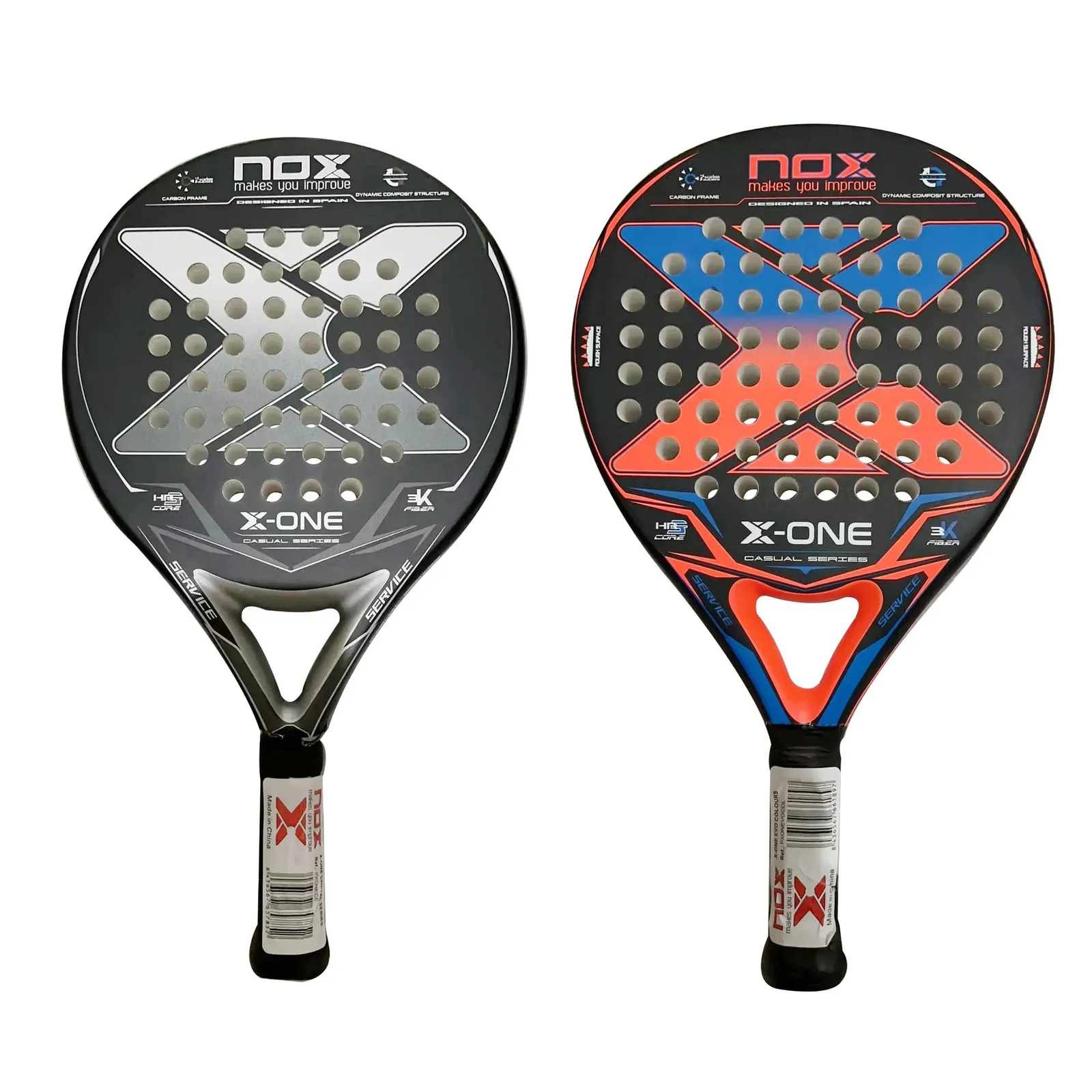 Padel Tennis Racket 3K Carbon Fiber Eva Soft Memory Shape Rough Surface ...