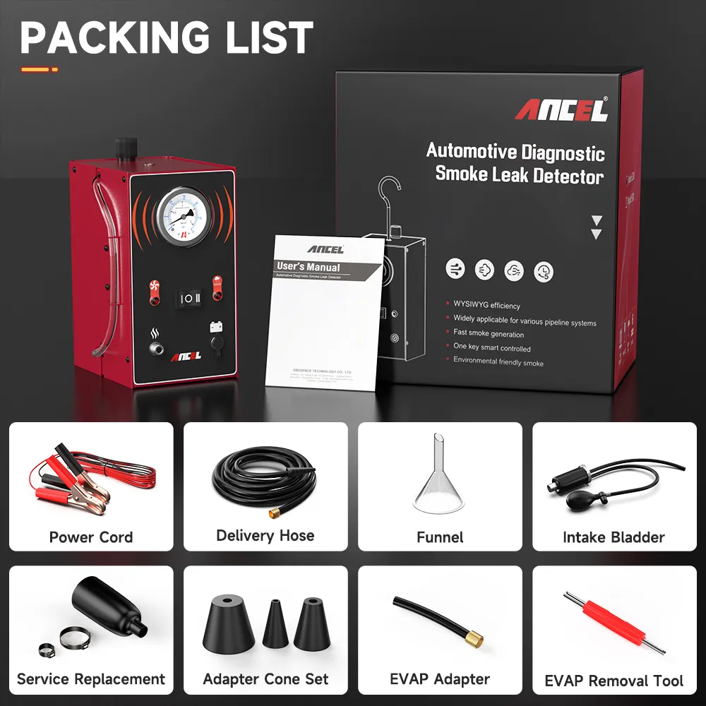 Ancel S3000 EVAP Gas Leak Detection and Fuel Pipe Diagnostic Ancel S3000 EVAP Gas Leak Detection and Fuel Pipe Diagnostic