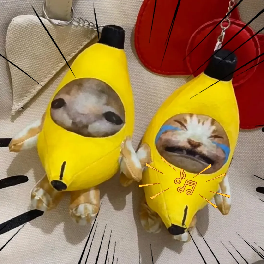 Save Big on Bulk Crying Banana Cat Plush Animal Plush Keychain: Cute Banana  Cat Plush Toy Pendant, Funny Sound Keychain For Bags, Cars, And Gifts