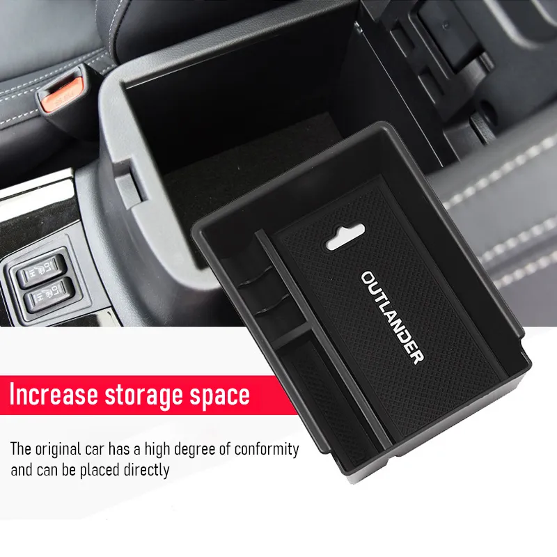 GAFAT Nieuwe D odge RAM 1500 2019-2024 2025 Middenconsole Opbergbox Armleuning, RAM 1500 2023 Organizer Tray Middenarmsteun Handschoenenvak, RAM 1500 Accessoires (rood